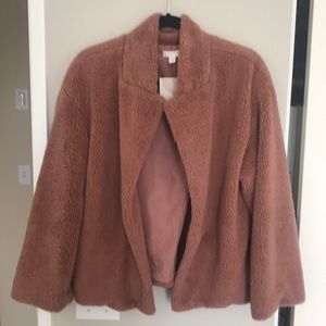 NWT cropped jacket. Mauve; size Medium